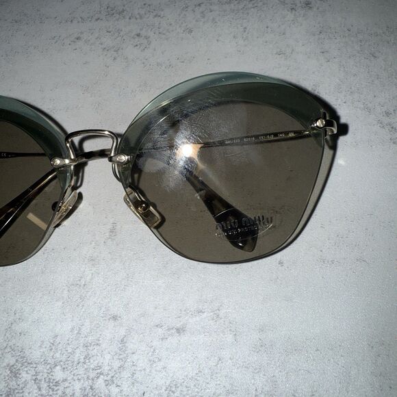 Miu Miu MU 53SS - VX09K1 Sunglasses Transparent Blue, 63mm - Picture 11 of 13